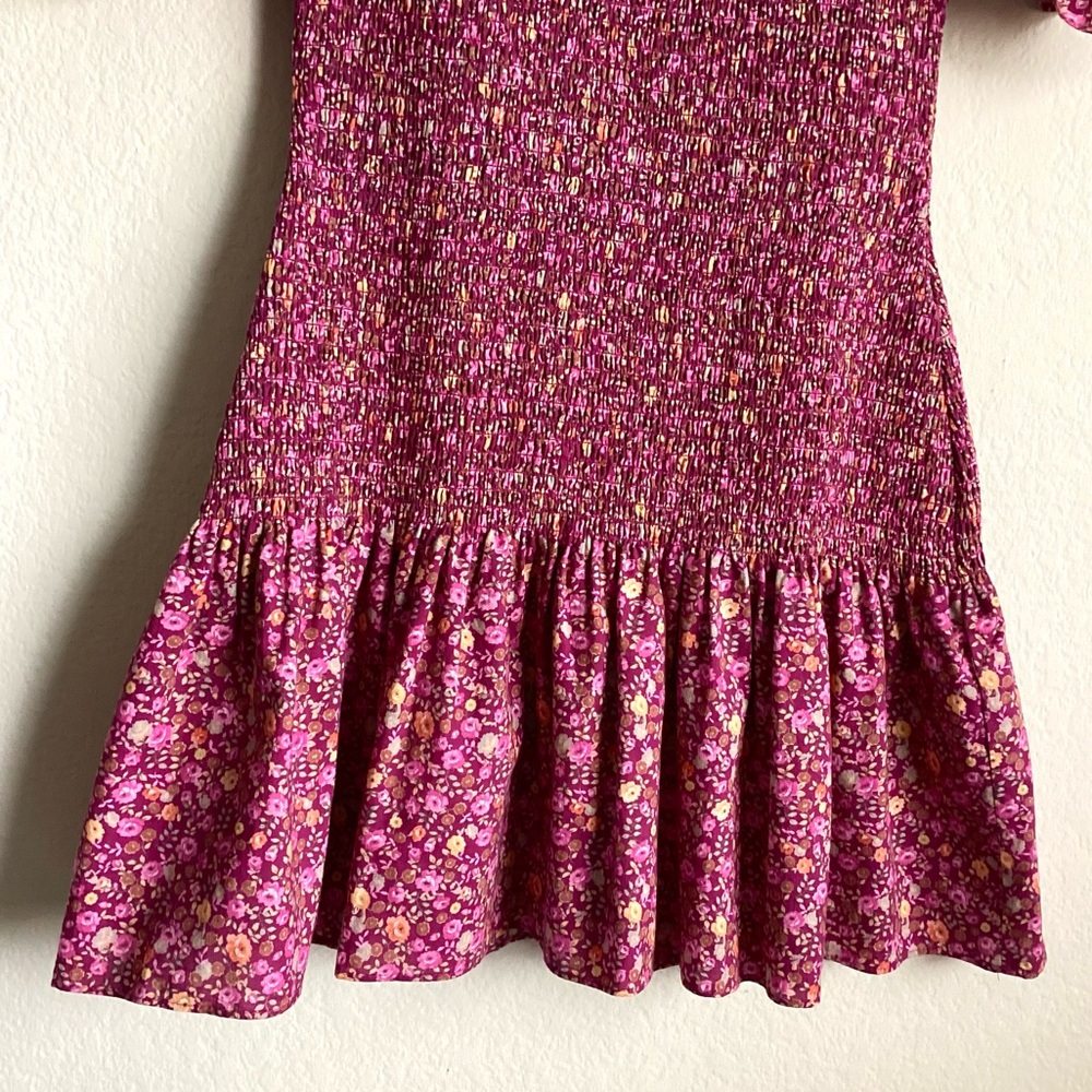 \Love Shack Fancy\ Lucca Smocked Mini Dress - Picture 7 of 13